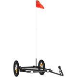 Prikolica za bicikl crna 122 x 53 x 28 cm željezna | Eponuda.com