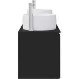 Set ormarića za kupaonicu 3 kom. Crna 49,5 x 44,5 x 66 cm Slike