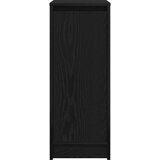 vidaXL Ormarić za cipele crni hrast 29,5x34x76 cm konstruiranog drva | shoptok.hr
