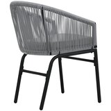 3-dijelni bistro set od PE ratana s jastucima sivi | Eponuda.ba