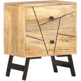  Noćni ormarić 40 x 30 x 50 cm od masivnog drva manga | shoptok.hr