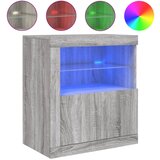 Maison Chic Komoda - Predalnik z LED lučkami siva sonoma 60,5x37x67 cm, (21721417) | Shoptok.si