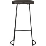  Barski stolci 2 kom crni 45x40x78 cm masivnog drva manga | shoptok.hr