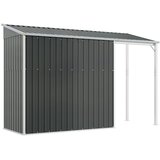  Vrtna kućica s produženim krovom antracit 277x107x181cm čelik | shoptok.hr