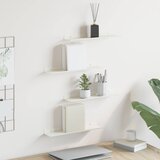  Lebdeća polica Zidne 4 pcs Bijeli 40 x 8,5 x 2,5 cm Čelik | shoptok.hr