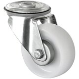 eurokraft basic Kolesa iz belega poliamida, kolo Ø x širina 80 x 34 mm, natično z luknjo, od 2 kosov, vrtljivo kolo | Shoptok.si