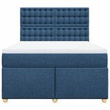 Krevet s oprugama i madracem plavi 160x200 cm od tkanine | shoptok.hr