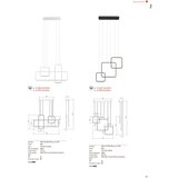  Redo 01-2098 - LED prigušiva luster na sajli THAI LED/66W/230V 3000K crna | Eponuda.com