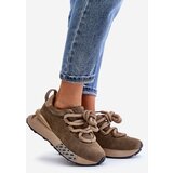 Boto Women's Suede Sneakers On Platform With Thick Lacing Artiker | shoptok.hr