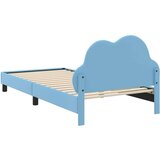  Otroški posteljni okvir z vznožjem Modra 80 x 200 cm PU, (5000104771) | Shoptok.si