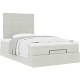 vidaXL Otomanski posteljni okvir z vzmetnicami siv 120x190cm žamet, (21607680) | Shoptok.si