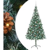 vidaXL Umjetno božićno drvce s stalakom Zelena 210 cm PVC i čelik | shoptok.hr