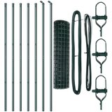 vidaXL Euro Ograda s 7 Postova 1.2x10 m Galvanizirani Čelik Zelena Cijene