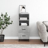 The Living Store Komoda betonsko siva 34,5x34x90 cm inženirski les - Komoda, (21836101) | Shoptok.si