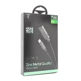 Data kabl T-M809 Zinc Holly micro USB crni 1m