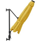  Zidni suncobran s LED svjetlima žuti 290 cm | shoptok.hr