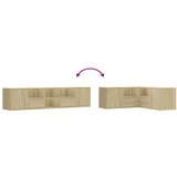 vidaXL Kotna omarica sonoma hrast 200x40x45 cm iverna plošča | Shoptok.si