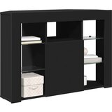  Kotna LED TV omarica Črna 101 x 40 x 68 cm Konstruiran les, (5000092182) | Shoptok.si