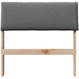  Tapecirani uzglavlje Tamno siva 80 cm Čvrsto borovo drvo | shoptok.hr