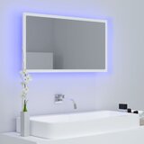  LED kupaonsko ogledalo bijelo 80 x 8,5 x 37 cm akrilno | Eponuda.com