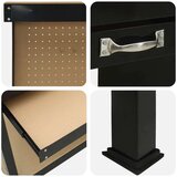  Radne klupe s ladicama Crna 81 x 41 x 145 cm Konstruirano drvo | shoptok.hr
