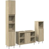 vidaXL 3-dijelni set kupaonskog namještaja boja hrasta sonome drveni | shoptok.hr