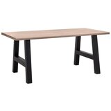 Bessagi Home jedilna miza paulina, barva hrasta, železo | Shoptok.si