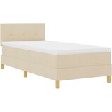  Posteljna vzmetnica z vzmetnico krem 80x200 cm tkanina, (22083271) | Shoptok.si