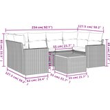  7-dijelni set vrtnih sofa sivi od poliratana | shoptok.hr