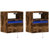  Zidni TV ormarići LED 2 kom boja hrasta 41x31x45 cm | shoptok.hr