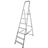 Krause prostostoječa aluminijasta lestev Corda 7 stopnična 000743 Cene