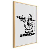  Plakat - Mona Lisa with a Bazooka 40x60 Zlatni okvir | shoptok.hr