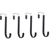 INF Kljuke za vrata brez vrtanja, debeline 10 mm za vrata 3,7 cm (4 kosi) Black, (5000072338) | Shoptok.si