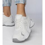 Gemre White sports sneakers with chunky sole Klarris | Shoptok.si