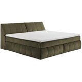 MID.YOU POSTELJA BOXSPRING 200 cm x 240 cm , tekstil, leseni material zelena | Shoptok.si