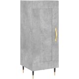  Komoda siva boja betona 34 5x34x90 cm od konstruiranog drva | shoptok.hr