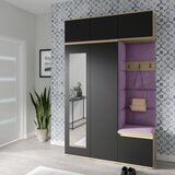 PKMebel Komplet za hodnik Emi 18 - artisan hrast/črn | Shoptok.si