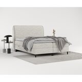 Maison de Rêve Svetlo siva boxspring postelja s prostorom za shranjevanje 160x200 cm Melba – | Shoptok.si