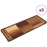  Otirači za stepenice samoljepljivi 5 kom 65x21x4 cm smeđi | Shoptok.si