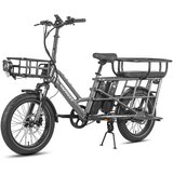Fafrees Električno delovno kolo FF20 CUV, primerno za družine, dvojna baterija, siva, (5000007872) | Shoptok.si