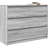  Komoda Siva Sonoma 100x35x76 cm Konstruirano drvo | shoptok.hr