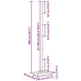  Vrtni nivelir 45 x 25 x 200 cm | shoptok.hr