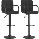 Furnova Barski stolčki 2 kosa črno blago, (21948980) | Shoptok.si