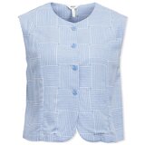 .OBJECT Topi &amp; Bluze Aya Vest - White/Cornflower Modra cene