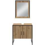  Set namještaja za kupaonicu 4 kom. Smeđa 33 x 33 x 185,5 cm | shoptok.hr