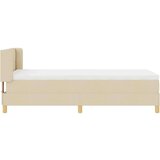  Boxspring - Krevet s oprugama s madracem Krema 90 x 190 cm tkanina | shoptok.hr