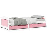 vidaXL Dnevna postelja z 2 predaloma brez vzmetnice IRUN 90x200cm Cene