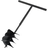 Bušilica za zemlju s ručkom 250 mm čelična crna | shoptok.hr