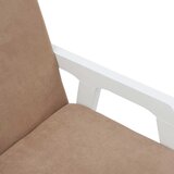  Blagovaonske stolice s jastucima 2 kom. Bijele, puno drvo, guma | shoptok.hr