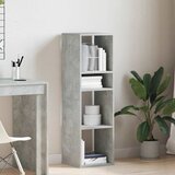 Ormarić za knjige boja betona 34x31x112 cm konstruirano drvo | shoptok.hr
